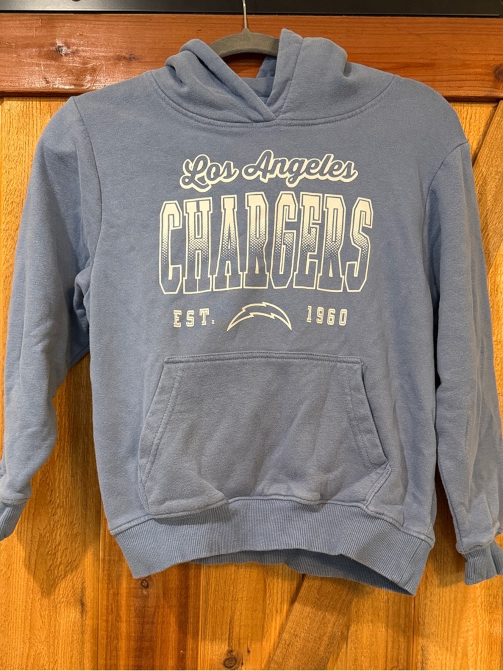 Los Angeles Chargers Kids Pullover Hoodie in Light Blue